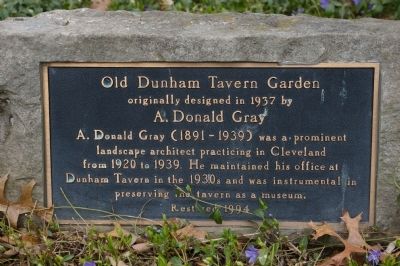 Old Dunham Tavern Garden Marker image. Click for full size.