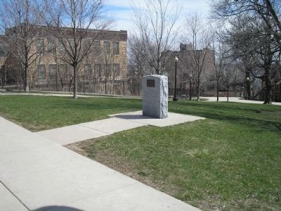 Knox Trail Marker in Thomas Park image. Click for full size.