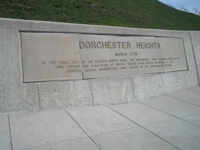 Dorchester Heights Marker. Click for full size. Dorchester Heights Marker image. Click for full size.