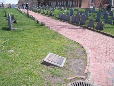 Marker in Copp's Hill Burying Ground. Click for full size. Marker in Copp's Hill Burying Ground image. Click for full size.
