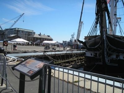 USS Constitution and Marker. Click for full size. USS Constitution and Marker image. Click for full size.