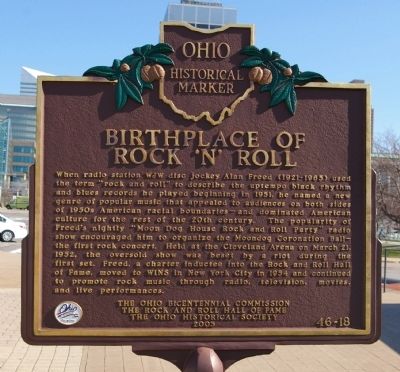 Birthplace of Rock 'n' Roll Marker image. Click for full size.