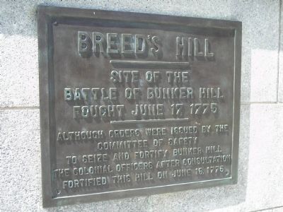 Breed�s Hill Marker image. Click for full size.