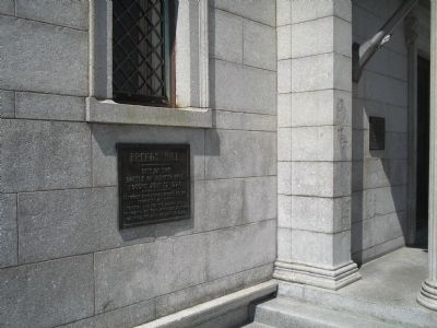 Marker at Bunker Hill image. Click for full size.