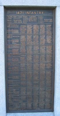 143rd Pennsylvania Infantry Panel. Click for full size. 143rd Pennsylvania Infantry Panel image. Click for full size.