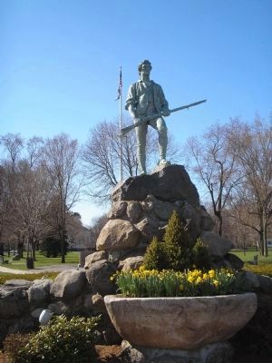 Minuteman Statue on Battle Green image. Click for full size.