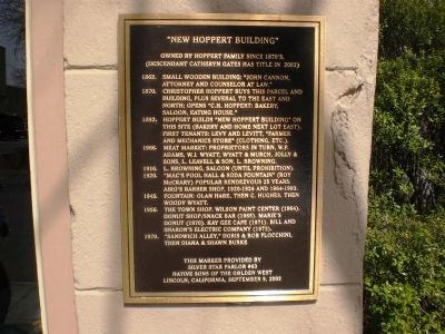 New Hoppert Building Marker. Click for full size. New Hoppert Building Marker image. Click for full size.