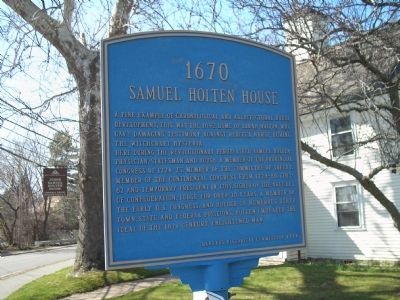 Samuel Holten House Marker image. Click for full size.