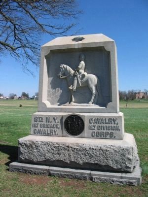 8th New York Cavalry Monument. Click for full size. 8th New York Cavalry Monument image. Click for full size.