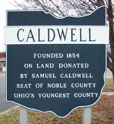 Caldwell Corporate Limit Marker image. Click for full size.