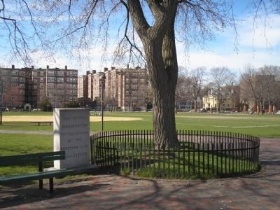 Marker on the Cambridge Common image. Click for full size.