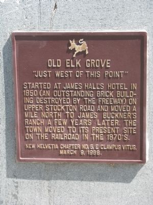 Old Elk Grove Marker image. Click for full size.