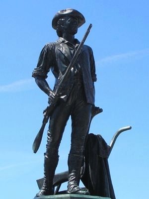 Closeup of the Minuteman Statue image. Click for full size.