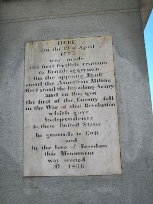 Concord Battle Monument Marker image. Click for full size.