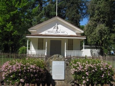 Rhoads School and Marker. Click for full size. Rhoads School and Marker image. Click for full size.