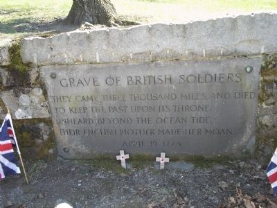 Grave of British Soldiers Marker. Click for full size. Grave of British Soldiers Marker image. Click for full size.