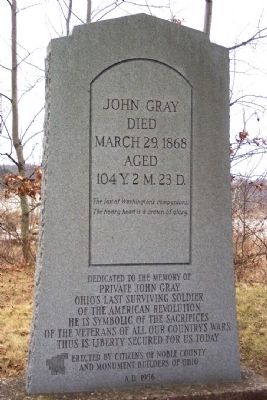 John Gray Marker. Click for full size. John Gray Marker image. Click for full size.