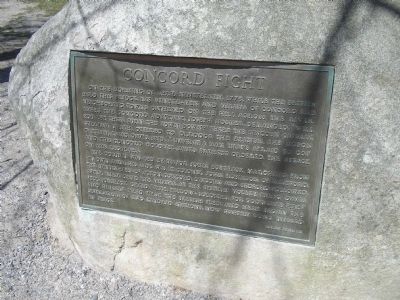 Concord Fight Marker. Click for full size. Concord Fight Marker image. Click for full size.