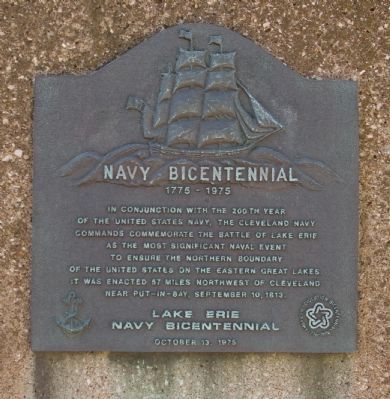Navy Bicentennial Marker image. Click for full size.