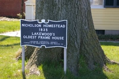 Nicholson Homestead Marker image. Click for full size.