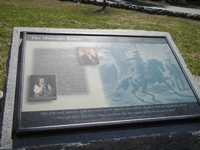 The Midnight Riders Marker. Click for full size. The Midnight Riders Marker image. Click for full size.