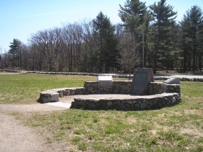 Marker in Minute Man National Historic Park. Click for full size. Marker in Minute Man National Historic Park image. Click for full size.