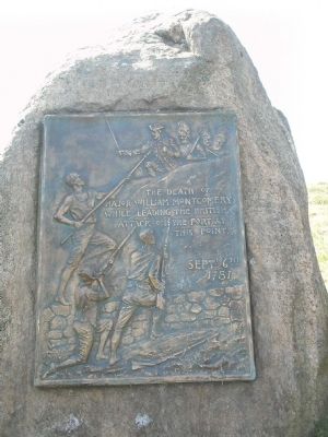 Death of Major William Montgomery Marker. Click for full size. Death of Major William Montgomery Marker image. Click for full size.
