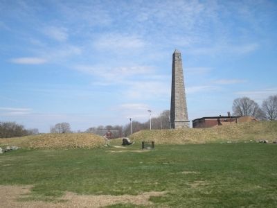Groton Battle Monument from Inside Fort image. Click for full size.