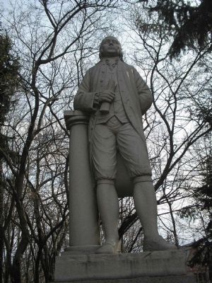 Closeup of John Adams Statue image. Click for full size.