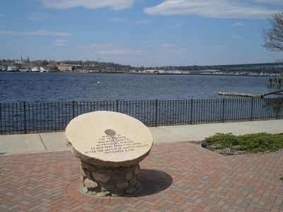 Marker on the Thames River. Click for full size. Marker on the Thames River image. Click for full size.