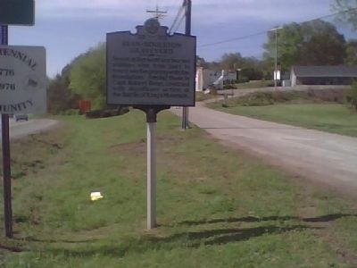 Bean-Roulston Graveyard Marker. Click for full size. Bean-Roulston Graveyard Marker image. Click for full size.