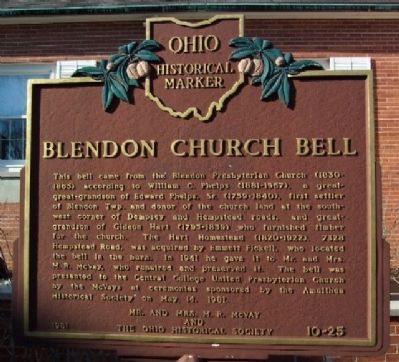 Blendon Church Bell Marker. Click for full size. Blendon Church Bell Marker image. Click for full size.