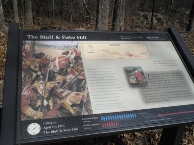 The Bluff & Fiske Hill Marker image. Click for full size.
