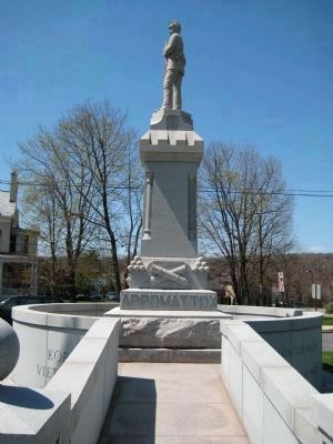 Soldiers Monument - Side View image. Click for full size.