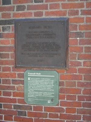 Faneuil Hall Markers. Click for full size. Faneuil Hall Markers image. Click for full size.