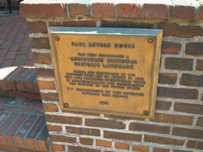 Paul Revere House Marker. Click for full size. Paul Revere House Marker image. Click for full size.