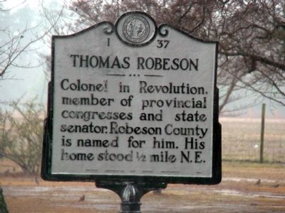 Thomas Robeson Marker image. Click for full size.
