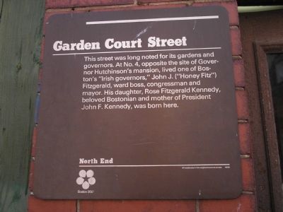 Garden Court Street Marker. Click for full size. Garden Court Street Marker image. Click for full size.