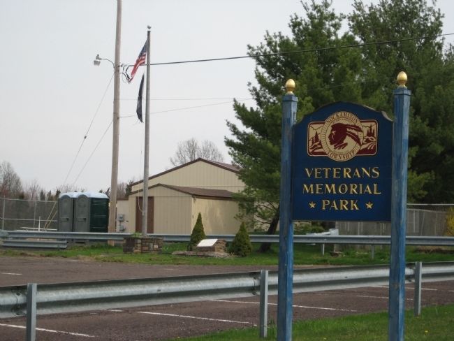 Roadside Marker for Nockamixon Veterans Memorial Park image. Click for full size.