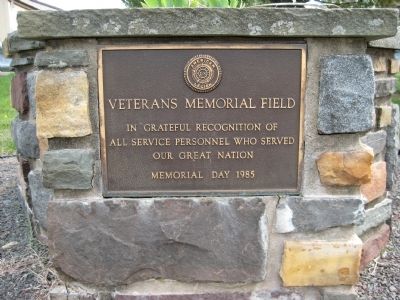 Plaque at Nockamixon Township Veterans Memorial Park image. Click for full size.
