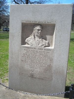 Commodore John Barry Marker image. Click for full size.