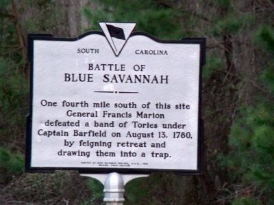 Battle of Blue Savannah Marker image. Click for full size.