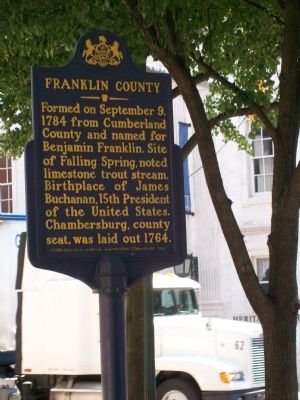 Franklin County Marker. Click for full size. Franklin County Marker image. Click for full size.