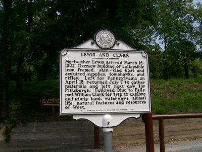 Lewis and Clark Marker. Click for full size. Lewis and Clark Marker image. Click for full size.