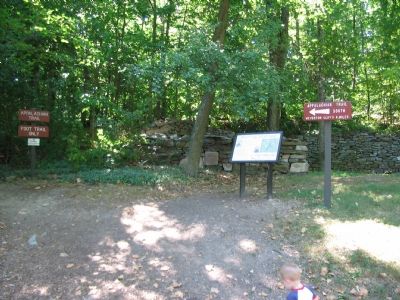 The Appalachian Trail Runs Beside the Marker image. Click for full size.