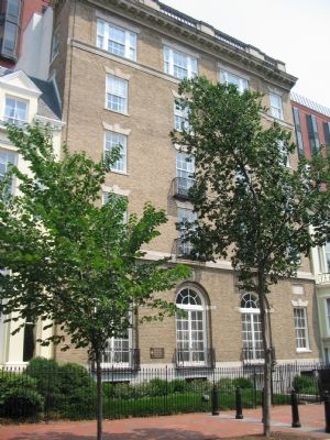 The Cosmos Club Marker and previous building. Click for full size. The Cosmos Club Marker and previous building image. Click for full size.