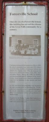 Forestville School Marker. Click for full size. Forestville School Marker image. Click for full size.