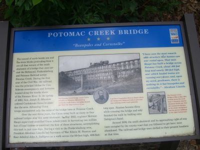 Potomac Creek Bridge Marker image. Click for full size.