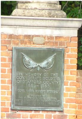 Plaque on Brickwork at Church Exit - Southside image. Click for full size.