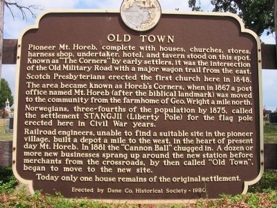 Old Town Marker. Click for full size. Old Town Marker image. Click for full size.